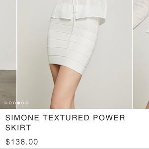 BCBG Maxazria 
Simone Textured Power Skirt